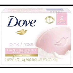 Dove‎ Beauty Bar Pink / Rosa  With Deep Moisture 3pk New In Box (6 Bars Total)